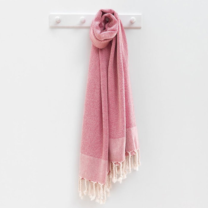 Mijölnir Toalla de Playa Fouta Retro - Rojo (90 x 175 cm)